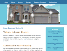 Tablet Screenshot of carcoscleaners.com